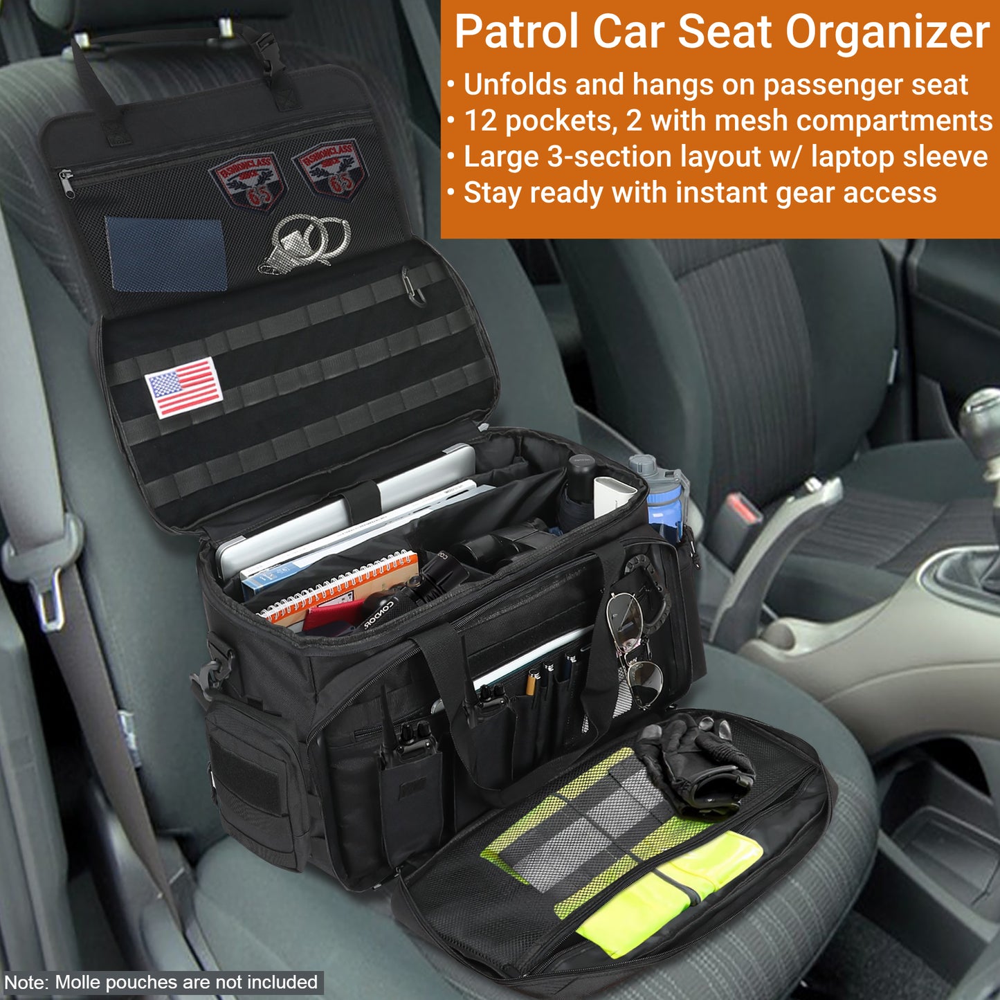 Talrizio Police Patrol Bag Car Organizer
