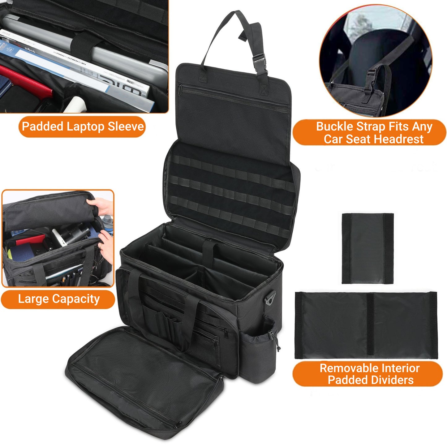 Talrizio Police Patrol Bag Car Organizer