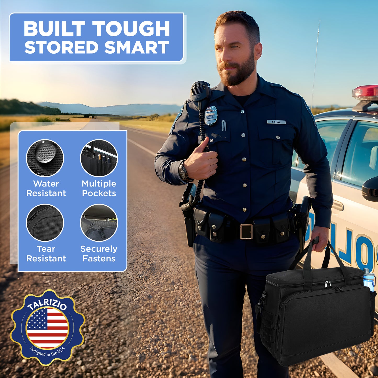 Talrizio Police Patrol Bag Car Organizer