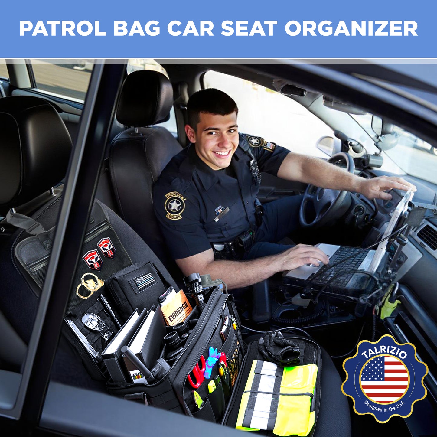 Talrizio Police Patrol Bag Car Organizer