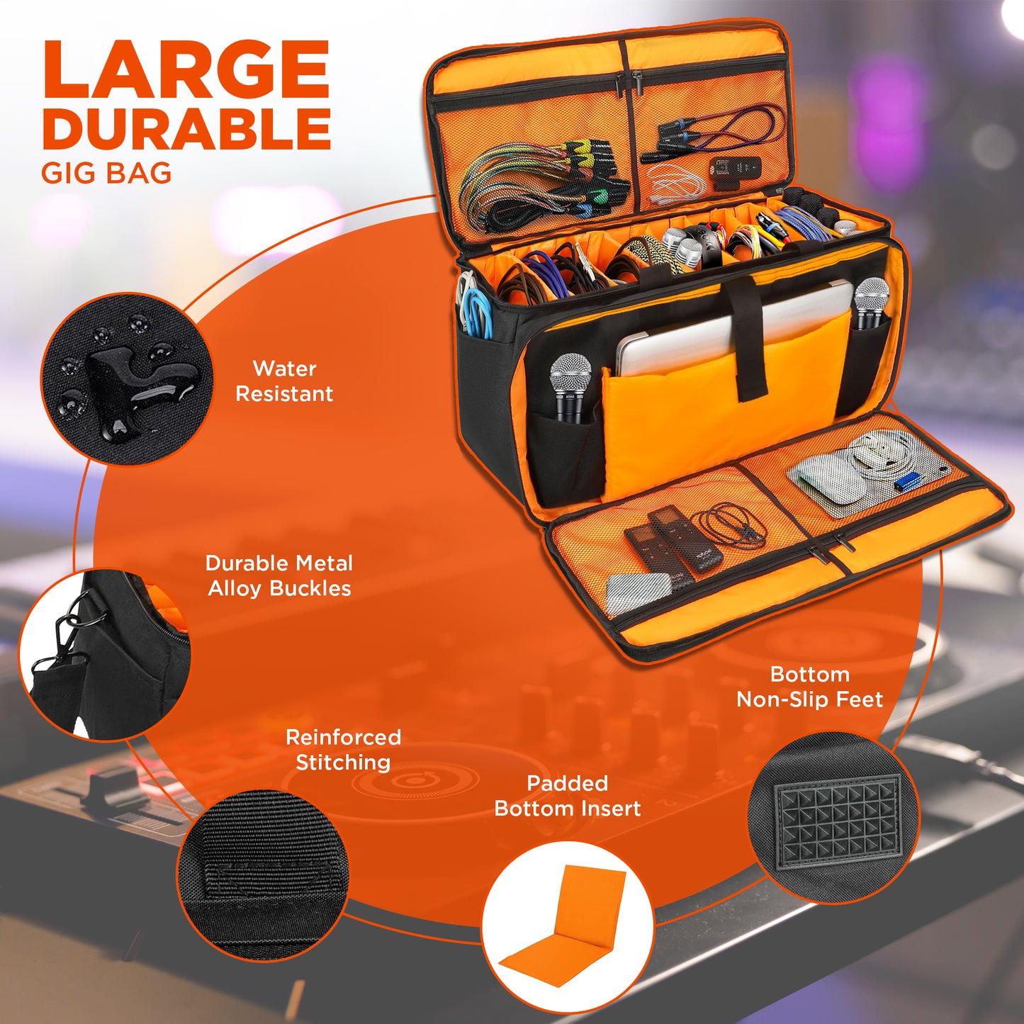 Talrizio Cable File Gig Bag for Musicians VT
